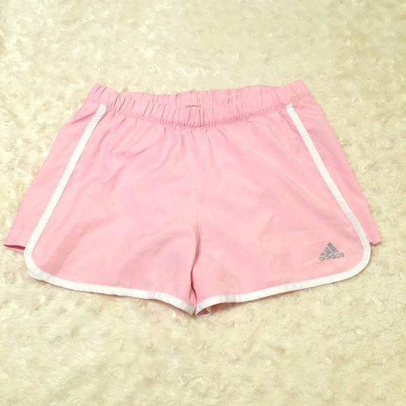Adidas pink workout shorts like new, size small