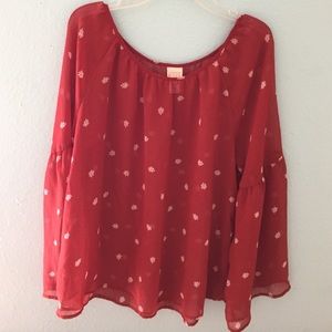 Peasant long sleeve blouse