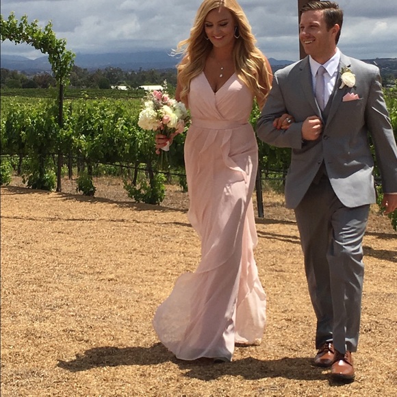 Vera wang bridesmaids dresses blush size 6 - Picture 2 of 4