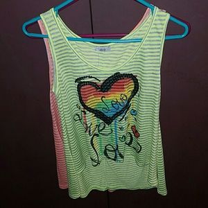 High low tank tops very cute mediums