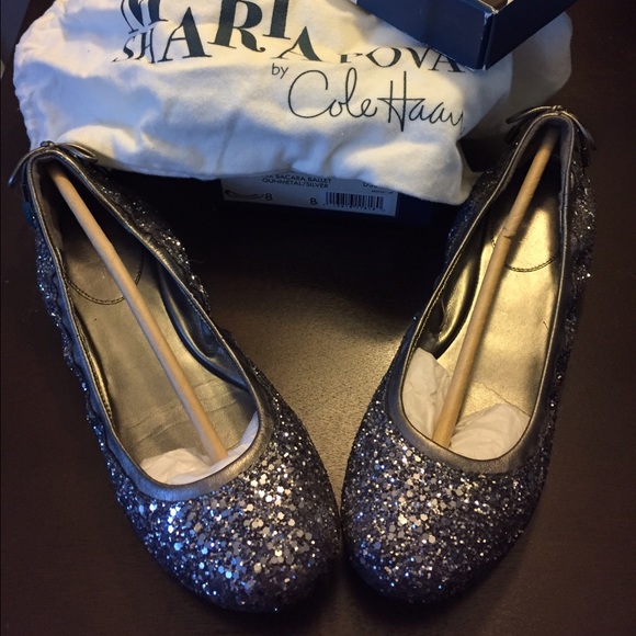 Maria Sharipova for Cole Haan glitter flats