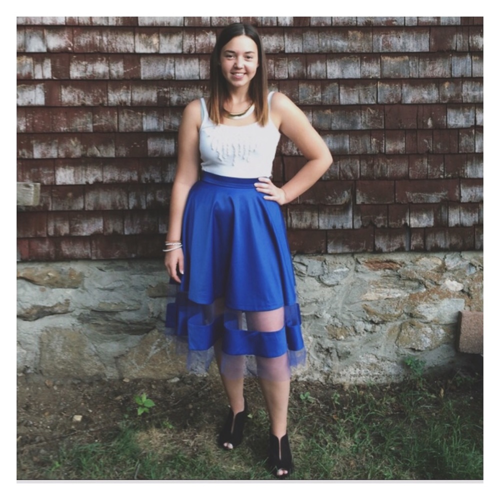⬇️Royal Blue Midi Skirt