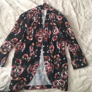 Roses Silk Blazer