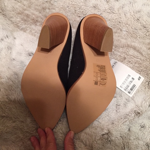 Brand New H&M canvas black heel 37 - Picture 4 of 4