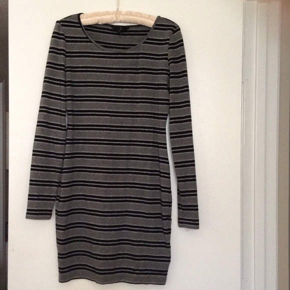 Jack Black/Grey/Silver Striped Bodycon Dress