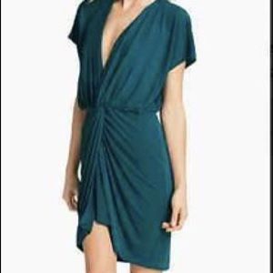 NWT Haute Hippie teal blue dress with open back.