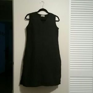 Black gray sleeveless tunic
