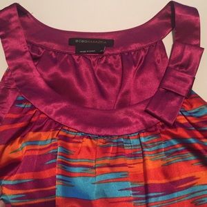 BCBG Silk Abstract Dress