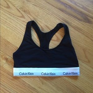 Black Calvin Klein Sports Bra