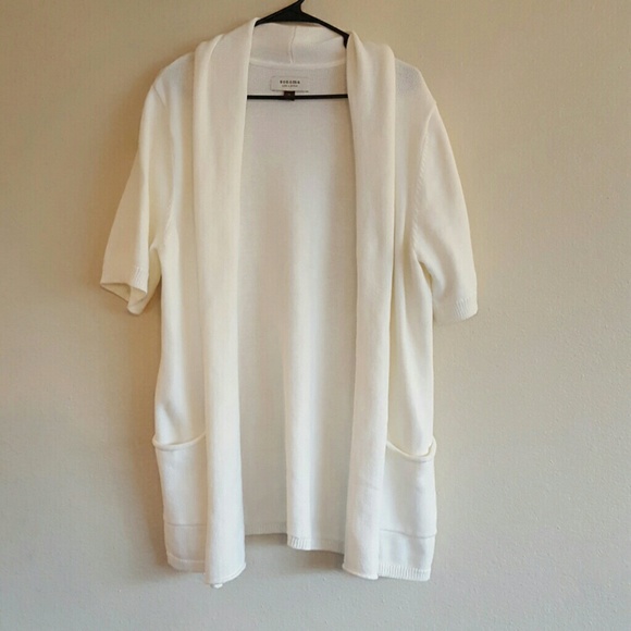 *must go* White Tunic Cardigan