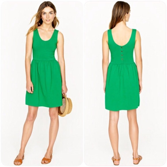 J. Crew Dresses & Skirts - 🎉J Crew Green Tank Dress