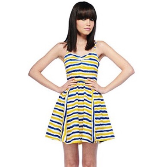 blue and yellow sundress