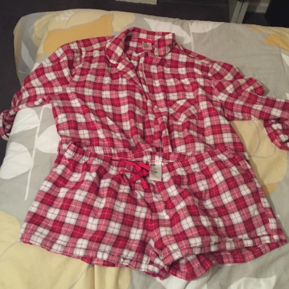 Comfy flannel shorts pajama
