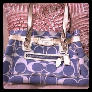 💕SALE💕 Authentic Coach bag - blue/silver