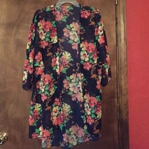 Boutique Floral Kimono one Size