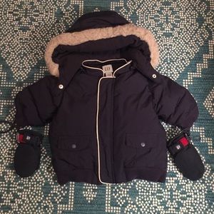 GAP Navy Infant Hooded Coat