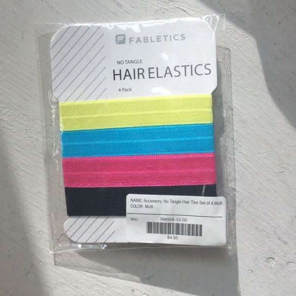 Fabletics Accessories Sale No Tangle Hair Ties 4 Pack Poshmark
