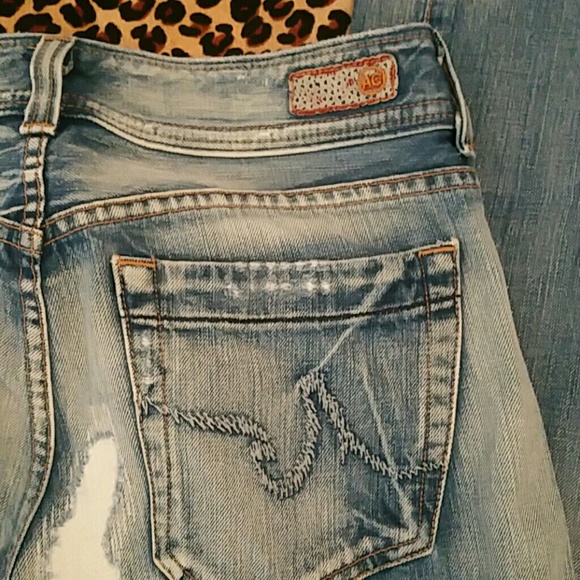 Adriano Goldschmied Distressed Straight Leg Jeans - Picture 3 of 4