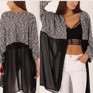 ✨Black & White knitted cardigan