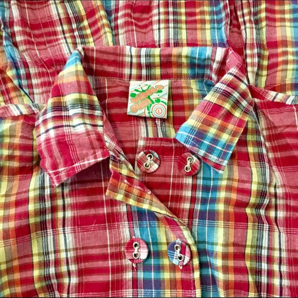 Plaid Tunic Top for Girls - Picture 3 of 3