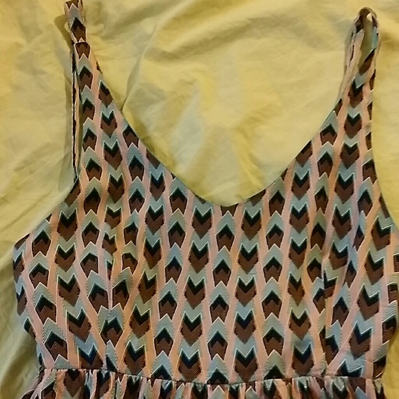 Art Deco Print Backless Sundress Tea and Cup Small - Picture 2 of 4
