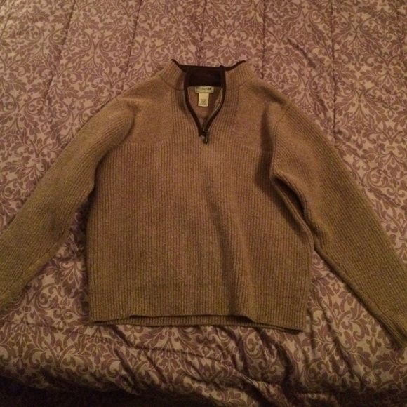 Wool half zip