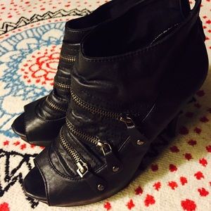 Peep-Toe Ankle Booties by SIMPLY VERA • VERA WANG