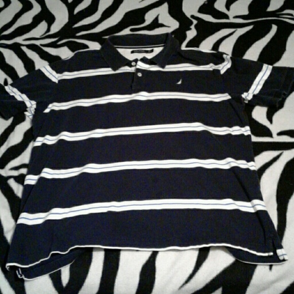Short sleeve button down polo shirt.