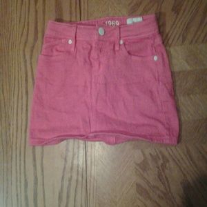 Adorable pink jean skirt