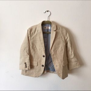 H & M boys linen suit jacket