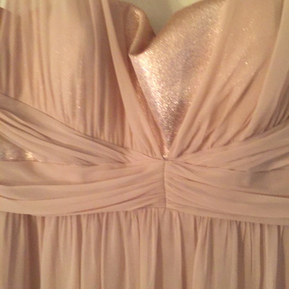 Light taupe bridesmaid dress - Picture 2 of 4