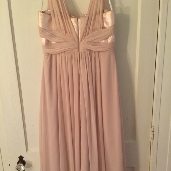 Light taupe bridesmaid dress - Picture 3 of 4