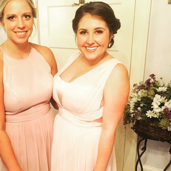 Light taupe bridesmaid dress - Picture 4 of 4