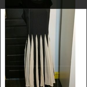whimsical ivory and black dress