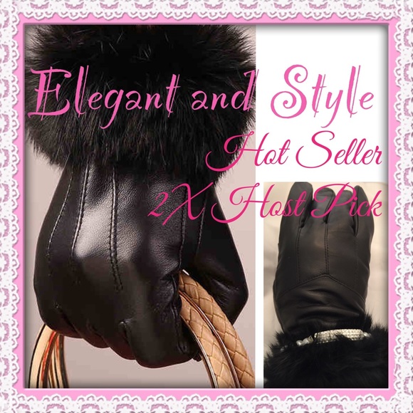Giovanni Accessories - 🔝SELLER 🔝Lambskin Leather & Rabbit Fur Gloves