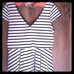FINAL PRICE - Victoria's Secret peplum striped top