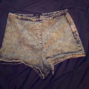 High Waisted Jean Short Shorts Forever 21