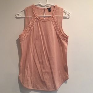 Blush colored J.Crew sleeveless blouse!