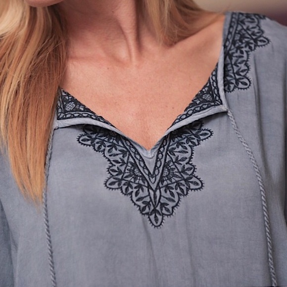 Embroidered Tunic with Ruffled Hem! - Picture 2 of 3