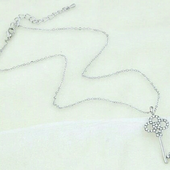 fashion high quality chain rhinestone key choker - Picture 3 of 5