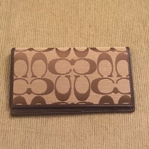 Coach checkbook cover