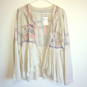 Christophe Sauvat multicolor printed ruffle jacket