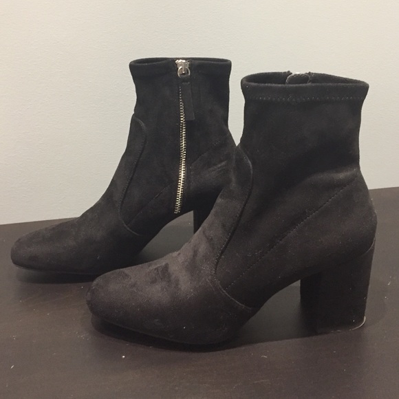 ZARA Elastic High Heel Ankle Boots