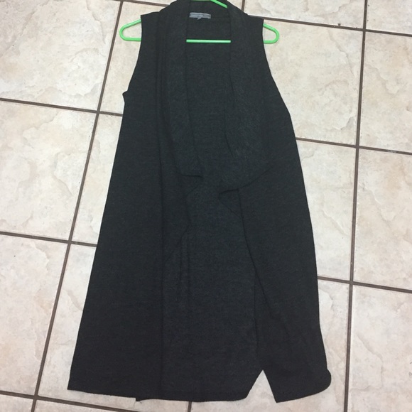 Long open vest