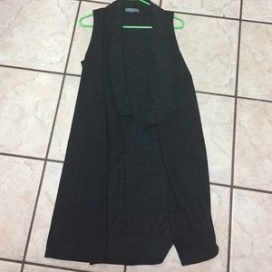 Long open vest