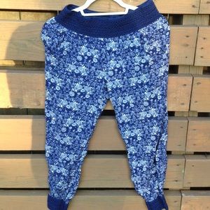 Blue hippie parachute capris from Maui Nicks