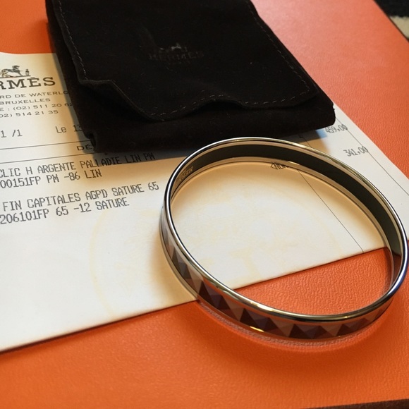 SOLD!! AUTHENTIC Hermes Printed Bracelet 2012 - Picture 4 of 4