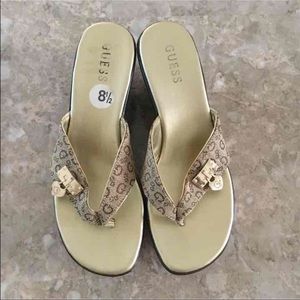 Guess Slipper Wedged Sandals