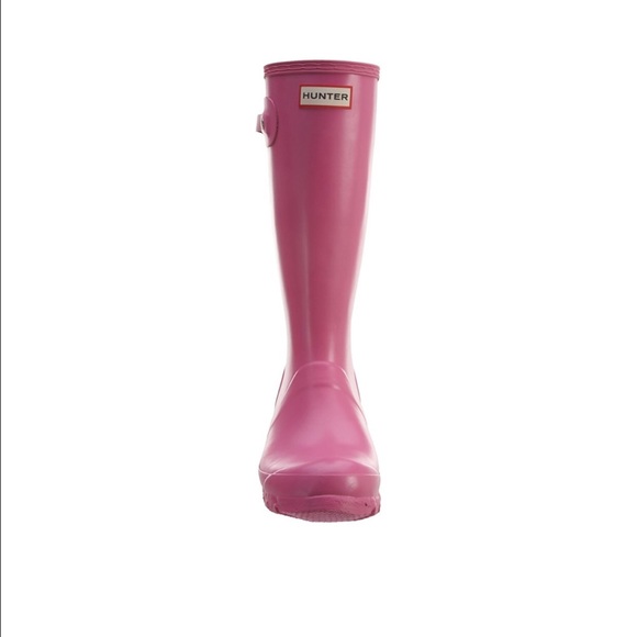 Pink hunter boots