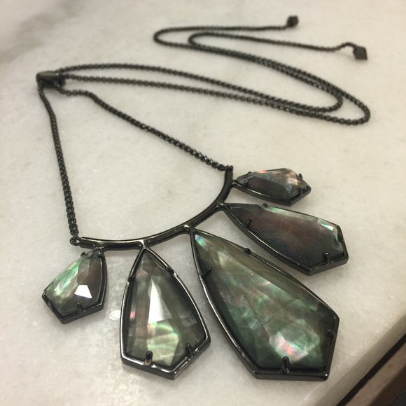 Kendra Scott Rhyan - Gunmetal & Black Pearl
